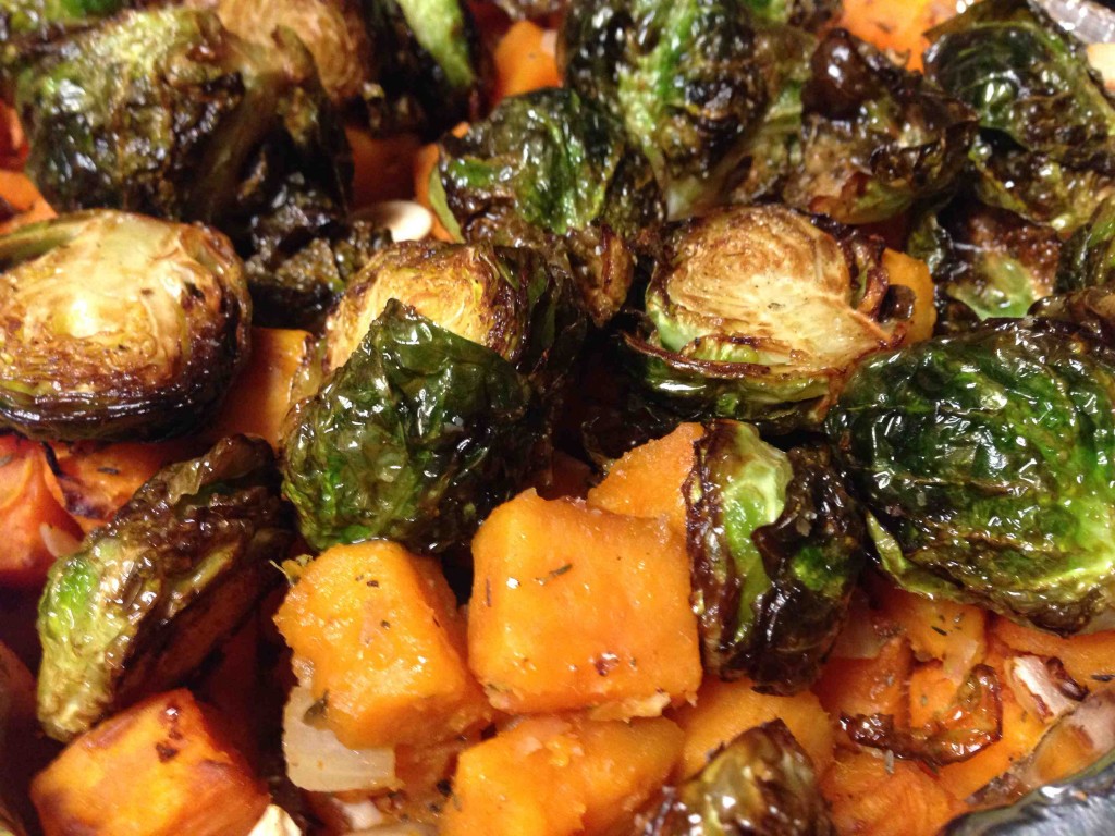Brussels Sprouts & Sweet Potato Hash