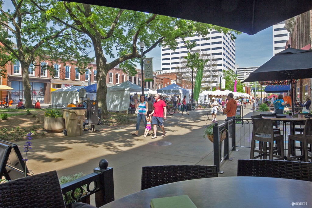 Great day for patio people-watching at Cafe 4