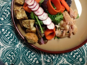 Smoked Trout Salad with Grapefruit Vinaigrette 