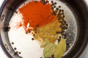 Cure mixture before grinding.