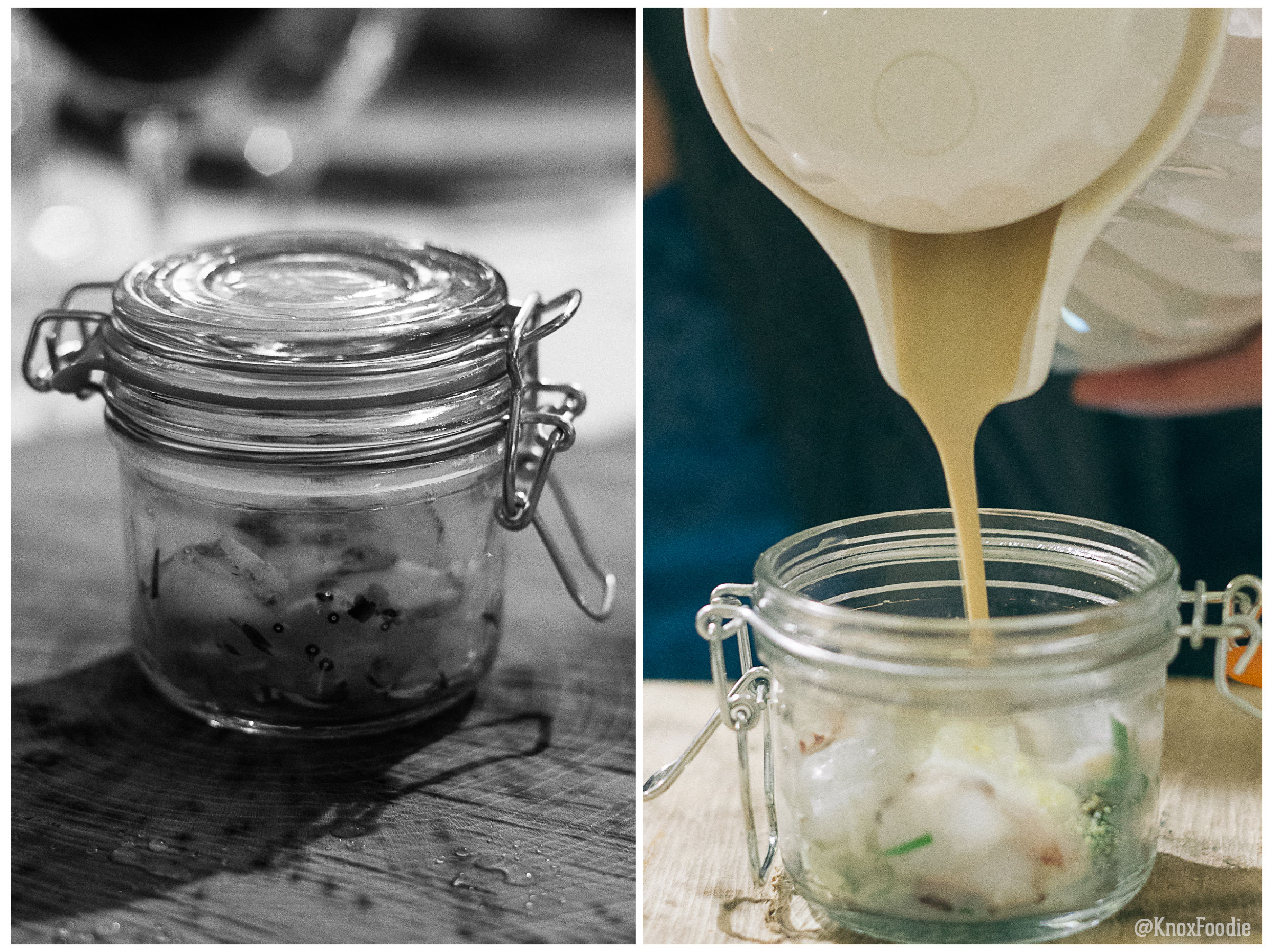 Octopus - Onions, hearts of palm, lemon, garlic, parsley. Paired with De Trafford Cab