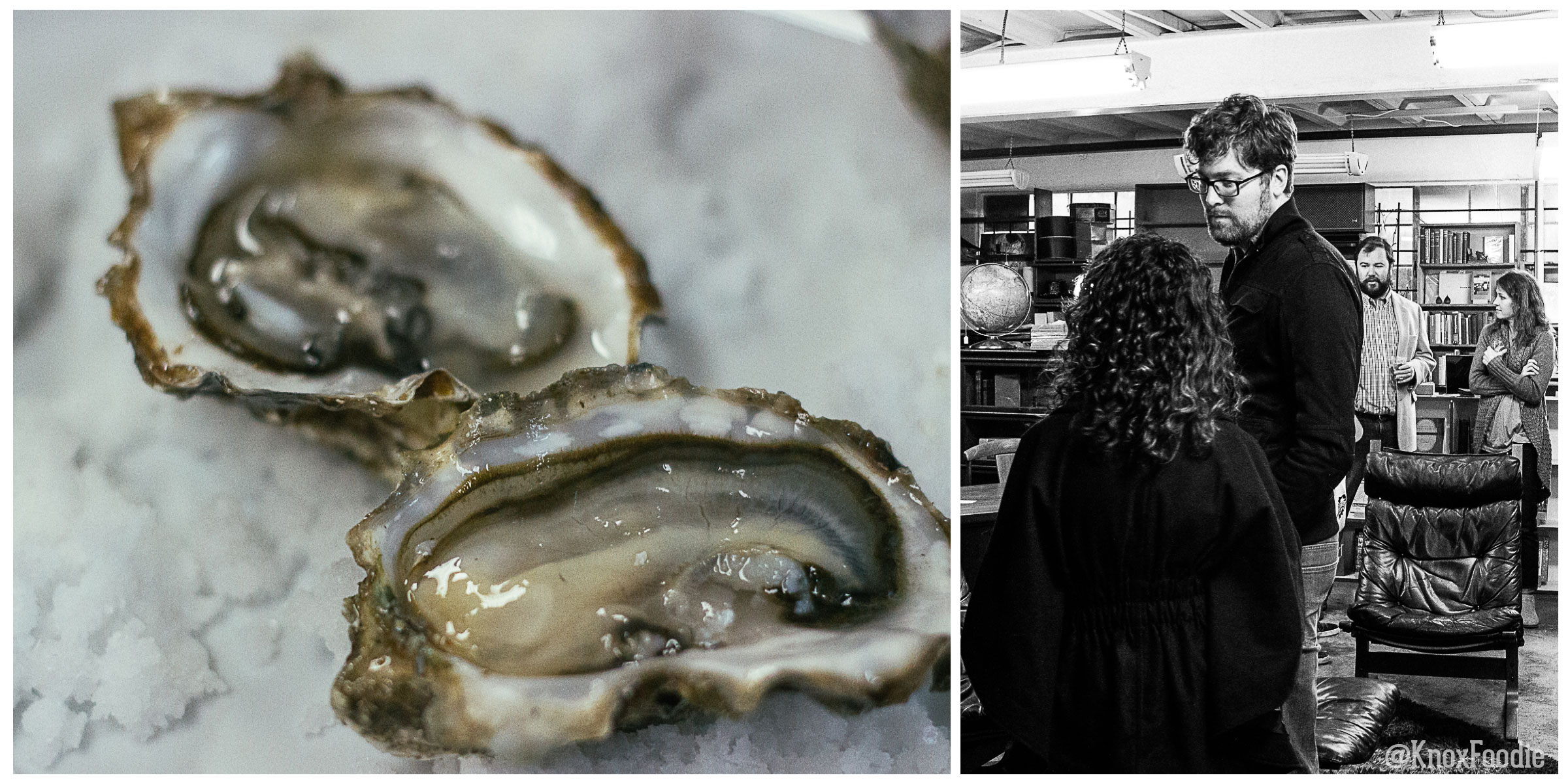 Passed Appetizers of Miyagi Oyster