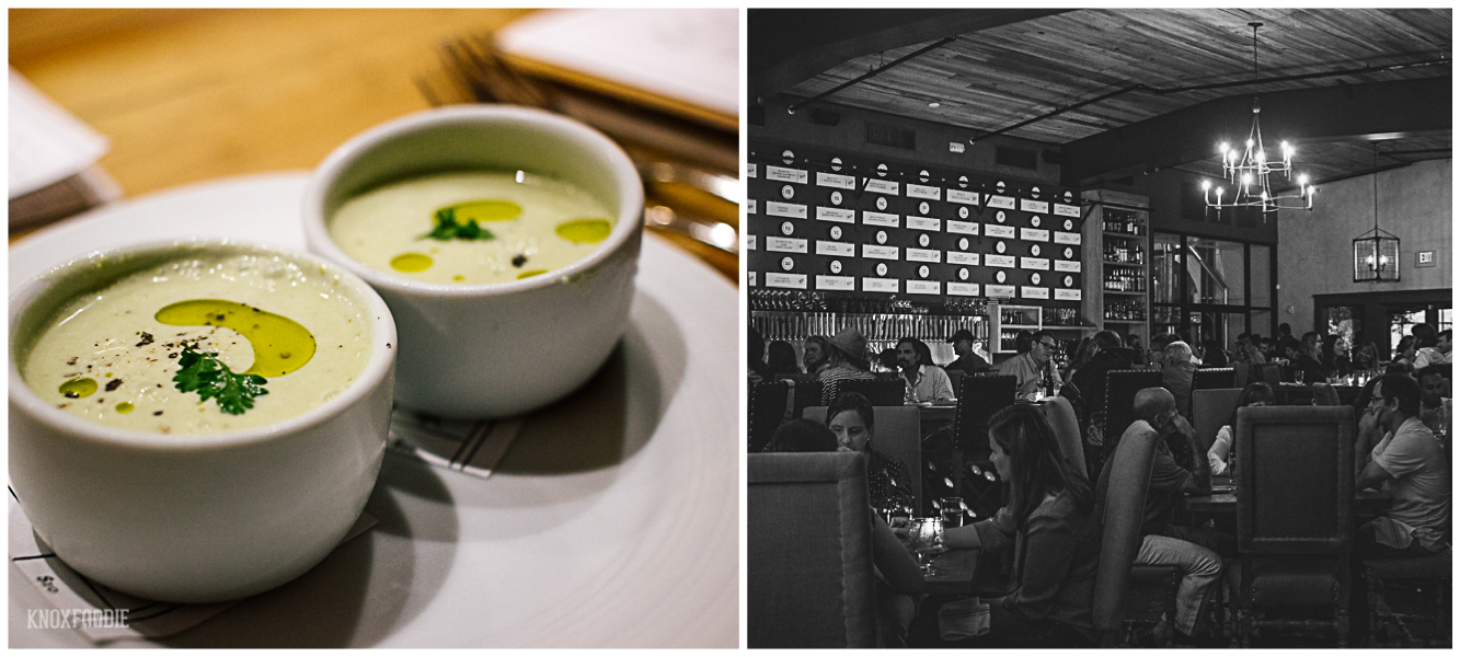 Edmund's Oast Amuse of Pea Soup