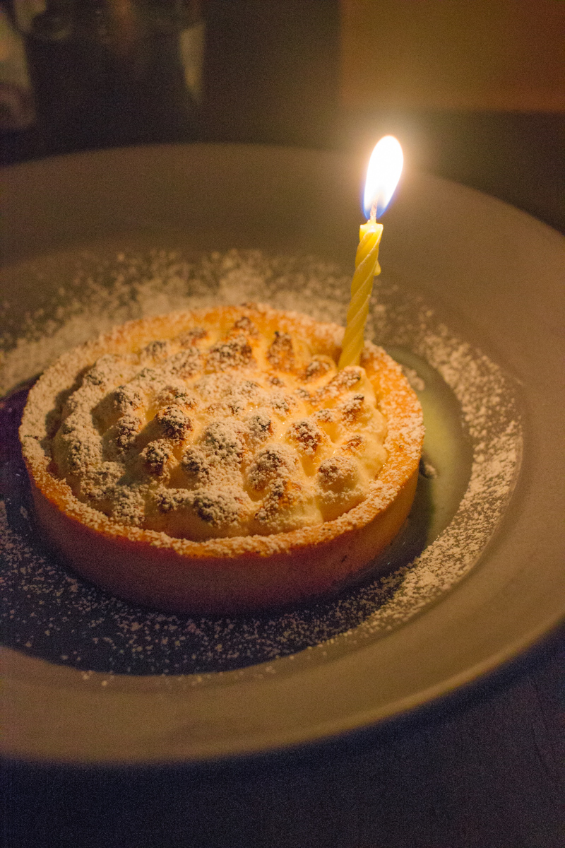 Complimentary Birthday Dessert.