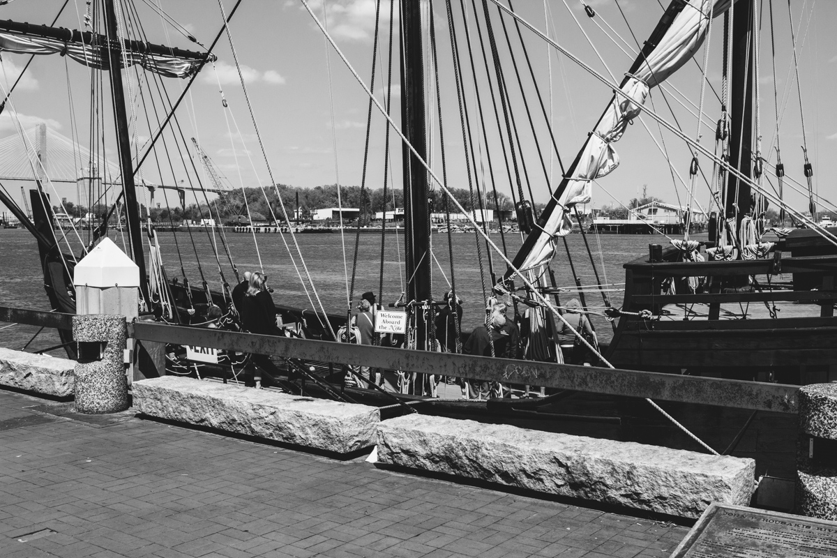 The Nina and Pinta were docked in Savannah. Where's Santa Maria???