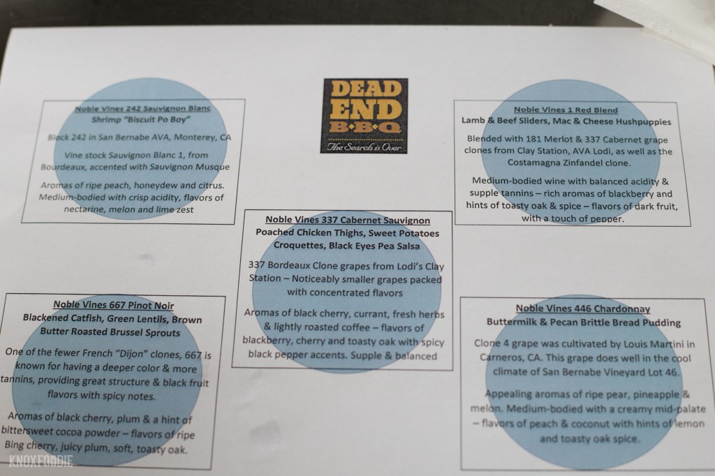 Dead End BBQ Maryville Menu