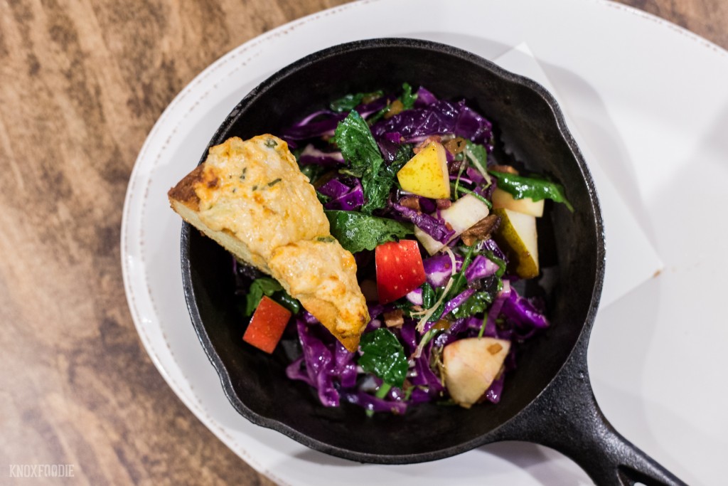 Kilt Green Salad and Cheddar Cornbread