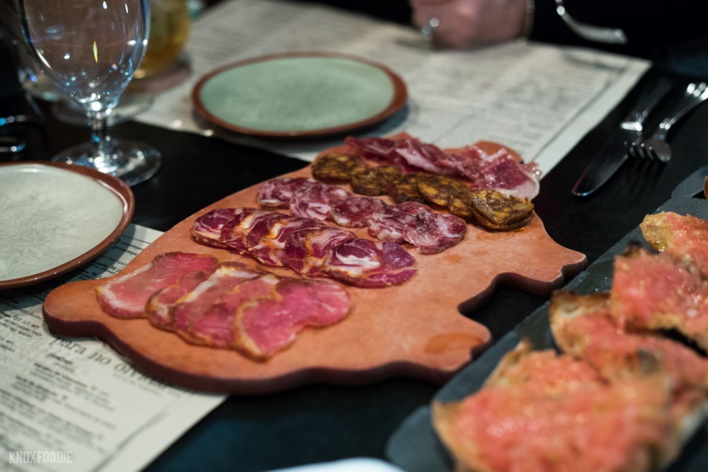 Charcuterie selection from Curate Tapas Bar