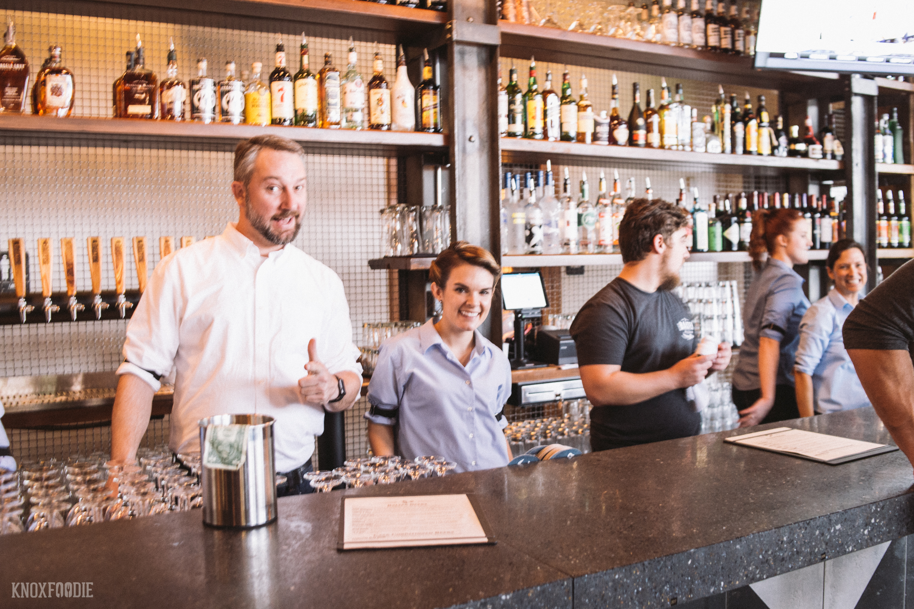 The bar crew for the night. These guys really know their stuff when it comes to Balter Beerworks.