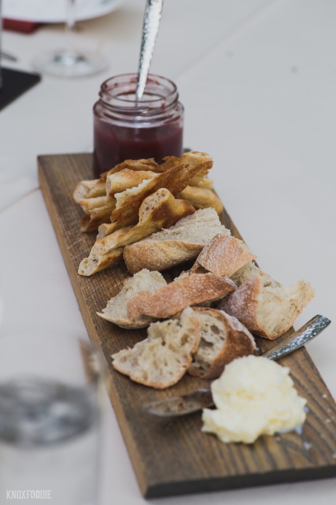 Bread and Fresh Strawberry Preserves
