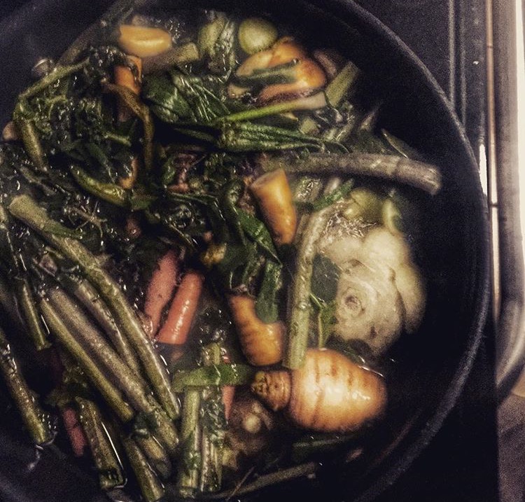 Paella vegetable stock