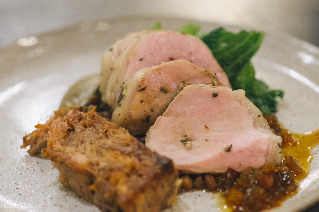 Pork two ways at J.C. Holdway