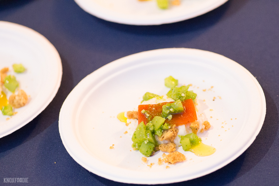 Harvest Night Best party of the year for us is always Harvest Night at Music City Food and Wine Festival. It's a chance for chefs in Nashville and beyond to let loose, mingle and show off their skills. There was no shortage of Knoxville representation this year and we couldn't have been more proud! Here are some of our favorite bites and moments of the night.